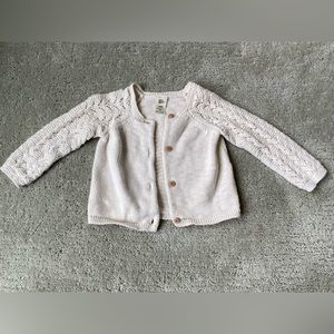 Oshkosh bgosh cream cardigan sweater 18 months
